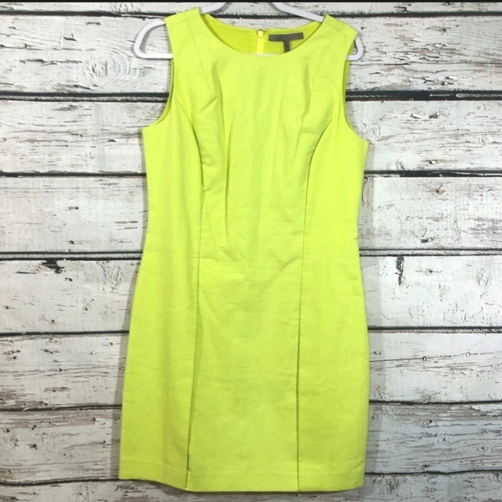 Halston heritage lime green sheath